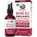 MaryRuth Organics Vitamin B12 Liquid Spray | Vegan Non-GMO Gluten-Free | USDA Organic Supplement | Energy & Nervous System Support | B12 Vitamins for Women & Men | 720 mcg | 1 Fl Oz