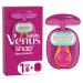 Gillette Venus Extra Smooth Snap Women's Razor + 1 Razor Blade Refills Mini Handle Lubrastrip with A Touch of Avocado Oils