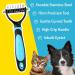 DakPets All-In-One Grooming Tool for Cats & Dogs | Metal Undercoat Rake, Detangling Comb, Shedding Blade & Grooming Brush | Blue | Medium to Long Hair - Buy Online on GoSupps.com