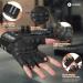 SIMARI Workout Gym Gloves Weight Lifting Gloves with Wrist Wrap Support SBR Pad Grip for Full Palm Protection - Fingerless - black - medium - Buy Online on GoSupps.com