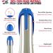 Tuff Pupper Puflask Large Dog Water Bottle - 27 & 40 oz Stainless Steel Travel Water Dispenser & Bowl for Dogs - Nebulas Blue 1200 ml - Buy Online on GoSupps.com
