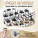 Cluster Lashes QueWel 72 PCS - DIY Eyelash Extensions Soft Individual D Curl 8-16mm Length for Home Makeup - Buy Online on GoSupps.com