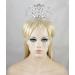 Janefashions Large Floral Rhinestone Tiara Crown Headpiece | Beauty Queen Princess Pageant | Bridal Silver T901 - Buy Online on GoSupps.com