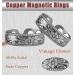 Vicmag 2PCS Magnetic Copper Rings for Women - 99.99% Solid Pure Copper - Adjustable - Gift Box Included (Grey Plum) - Buy Online on GoSupps.com