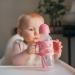 Dr. Brown s  Milestones  Narrow Sippy Straw Bottle with 100% Silicone Handles  8oz/250mL  Pink  1 Pack  6m+ 1 Pack  Pink - Buy Online on GoSupps.com