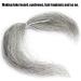 8g Reusable Fake Beard Mustache - Grey Simulation Film for Halloween Party Supplies - Buy Online on GoSupps.com