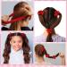 XunYee 50 Pcs Red Shiny Metallic Hair Scrunchies - Accessories for Girls & Women - Buy Online on GoSupps.com