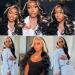 Meiliprotea 26 Skunk Stripe Body Wave Synthetic Wig, Long Wavy Highlighted Hair for Women - Natural Looking and Realistic (27Mixed Black) - Buy Online on GoSupps.com
