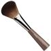 da Vinci Cosmetics Series 95747 Synique Powder Brush Oval Synthetic Tall Handle 2.36 Ounce Silver Oval