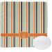 YouCustomizeIt Personalized Orange & Blue Stripes Washcloth