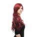 WIG ME UP 9321L-39 - Long Aubergine-Red Wet-Look Curly Wig | International Shipping Available - Buy Online on GoSupps.com