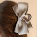 Bow Clips - Large Hair Claw Clamp Hair Barrettes Satin Bow for Hair Clips Hair Styling Clamps for Adult and Women Champagne - Buy Online on GoSupps.com