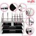 Premium Acrylic Makeup Jewelry Organizer - 16 Compartments & 4 Drawers for Lipsticks Brushes & Cosmetics - Clear Beauty Storage Solution - Buy Online on GoSupps.com