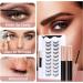 TFHAllOSTYLE 3D Magnetic Eyelashes with Eyeliner Kit 2 Tubes of Magnetic Eyeliner Nature Look No Glue & Tweezers 10 Pairs Natural Wispy Fluffy 3D Effect False Eyelashes (101) - Buy Online on GoSupps.com