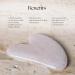 Trilogy Gua Sha Massage Stone - Premium Rose Quartz Facial Tool for Glowing Skin - Buy Online on GoSupps.com