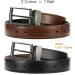 Reversible Women's Leather Belt CR 1.25 - Black/Brown Gun-Burnt Umber 39-41 (16-18 Pants) - Trim to Fit - Buy Online on GoSupps.com