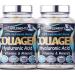 2 Bottles 120 Capsules Marine Collagen Type 1&3 1000mg Hyaluronic Acid 200mg/serving Vitamin C Zinc Copper for Immune System E B2 Iodine. Hydrolyzed Peptides Supplement.For Skin Hair Nails