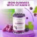 Iron Gummies with Vitamin C for Adults & Kids - Chewable Iron Supplement for Iron Deficiency Anemia Red Blood Cell Support Energy Immune Function Brain Health Max Absorption Grape Flavor Vegan 30 Count (Pack of 1) - Buy Online on GoSupps.com