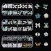 36 Grids 3D Acrylic Butterfly Flower Nail Jewelry Bear Nail Jewelry 3D Nail Jewelry Flat Nail Jewelry Stars AB Gemstones Stones Pearls Gold Metal Nails for DIY Nail Art Design Jewelry Making