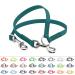 BioThane coupling for two dogs 0.5m long petrol/teal width selectable coupling leash 0.5 meters petrol/teal