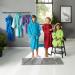 Erwin M ller Children's Blue Bathrobe with Zipper Belt & Hood - 100% Cotton Soft & Durable Size 146/152 - Perfect for Kids - Buy Online on GoSupps.com
