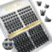 Lash Clusters 144 Pcs Cluster Lashes DIY Eyelash Extensions C D Curl 10-16mm Mega Volume Fluffy Individual Lashes Wispy Eyelashes DIY at Home  by Kmilro (Volume  0.07C-10-16mm Mix) 144 Count (Pack of 1) Volume-0.07C-MIX ...
