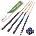 ProSniper Pool Cues | Set of 4 Pool Cue Sticks Made Canadian Maple Wood | Extra 4 Pool Chalk Included | Unique Design and Durable Cue Stick for Professional Billiard Players Scheme-2