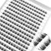 10mm Lash Clusters d Curl  225 Clusters 0.07mm Individual Lashes False Lashes Wider Stem Segment Lashes Voluminous Lightweight Fluffy Wispy Reusable Home DIY Extensions Clusters (10mm) D-10mm