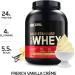 Optimum Nutrition Gold Standard 100% Whey Protein Powder French Vanilla Creme 2.27 Kg Medium - Buy Online on GoSupps.com