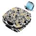 MUOOUM Menstrual Pad Bag Zipper Sanitary Napkin Bag Tampons Collect Bags for Women Girls (Grunge Skull Skeleton Pattern) Multi-colored 8