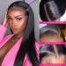 SISLOVV 22inch Brazilian Straight Lace Front Human Hair Wig for Black Women - Pre Plucked, 150% Density, HD Transparent 4X4 Lace Closure - Buy Online on GoSupps.com