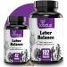LOODUS Leberkur capsules - 13 times complex with daria thistle artichoke dandelion & choline for normal liver function - liver capsules highly dose & vegan - liver complex in practical sampling size 42