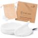 Fabcare Sliming Pads washable - extra thick - Dermatest: very good - reusable make -up towels made of bamboo fiber - make -up remover pads 4 pieces 4 pieces (1 Pack)