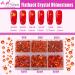 AD Beads 4300 Flat Back Nail Art Rhinestones Kit | 6 Sizes with Storage Box & Picking Pen | Orange Rhinestones for Nail Art, Phone Decor, Crafts - DIY Supplies - Buy Online on GoSupps.com