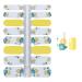 WOKOTO Nail Art Wraps Stickers Set with Nail File - Flower Leaf Design Decals for Manicure - 5 Sheets - Buy Online on GoSupps.com