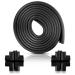 Furniture Edge and Corner Guards | 20.4ft Protective Foam Cushion | 18ft Bumper 8 Adhesive Childsafe Corners | Baby Child Proofing Set NonToxic and Safe for Table, Fireplace, Countertop | Black Black 18ft+8corners