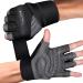 COFIT Breathable Workout Gloves, Antislip Weight Lifting Gym Gloves for Men Women, Superior Grip & Palm Protection for Weightlifting, Fitness, Exercise, Training #Black Large