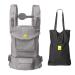 LLLbaby Serenity Airflow All-Positions Ergonomic Baby Carrier, Newborn to Toddler, Lumbar Support with Convertible Tote, Dolphin