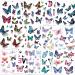 Konsait Kids Tattoos Butterfly Temporary Tattoos  Fake Tattoo Sticker for Girls Kids Women Children's Birthday Party Bag Filler Gift Birthday Girls Party Favors  16 Sheets