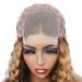 BLY Highlight Deep Wave Lace Front Wig #4/27 Ombre 18 Inch - Honey Blonde Pre Plucked Glueless Wig 180% Density - Buy Online on GoSupps.com