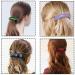 Elegant Retro Acrylic Hair Barrettes - 12pcs Automatic Large Hair Clip for Women (Retro Color) - Buy Online on GoSupps.com