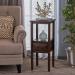 Acacia Wood Accent Table Suit for Living Room Bedroom Balcony or Study Room for Placing Books Coffee Alarm Clock Potted Plants Toys etc Brown