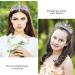 Makone Silver Crystal Crown and Tiara with Comb | Princess Queen Crown for Birthday, Christmas, Halloween, Wedding | Style-5 Silver - Buy Online on GoSupps.com
