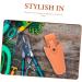 Frcolor Garden Shear Leather Holster - Durable Cowhide Tool Sheath for Salon Scissors | 21x9.5x5 cm - Orange - Buy Online on GoSupps.com