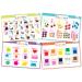 merka Placemats For Kids Placemats Toddler Placemats Non Slip Disposable Placemats For Toddlers Letters Numbers Shapes And Colors Alphabet Set Of 4 17 x 11" Montessori Alphabet
