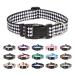 Mercano dog collar adjustable soft nylon comfort & robust patterned dog collar for small medium large dog puppies (m rhombbe) m rhombbe