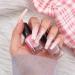 Buy Niceneeded 24-Piece Long Rhinestone Ballerina Artificial Nails - Stylish Acrylic Full Cover Nail Tips - Buy Online on GoSupps.com