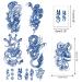 PADOUN 12 Sheets Semi-Permanent Fake Tattoos with Dragon, Snake, Scorpion Patterns - Long Lasting 1-2 Weeks - Buy Online on GoSupps.com