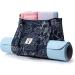 WLLWOO Yoga Bag for Women | Canvas Tote Mat Carrier for Pilates | Travel Beach Workout Leaf Design - Buy Online on GoSupps.com