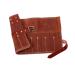 Dark Stag Professional Barber Leather Tool Storage Roll - For Hair Styling Scissors Razors Combs Brushes and More